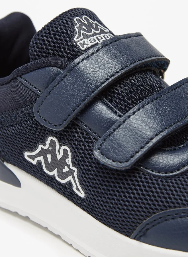 Kappa Boys' Mesh Sports Shoes with Hook and Loop Closure
