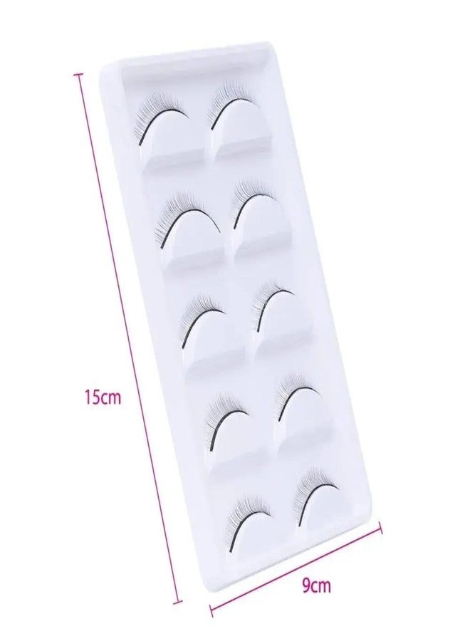 Savni Self-Adhesive Practice False Eyelashes, 5 Pairs, Natural Looking, Training Extension Set - Image 2