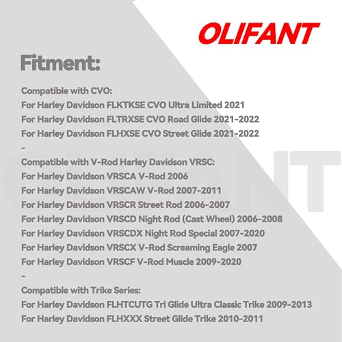 OLIFANT Front Rear Brake Pads For Harley Davidson 2008-2023/Street Glide/Road King/Electra Glide/Road Glide/CVO/Trike Series Sintered Copper brake Pad Set - Image 3