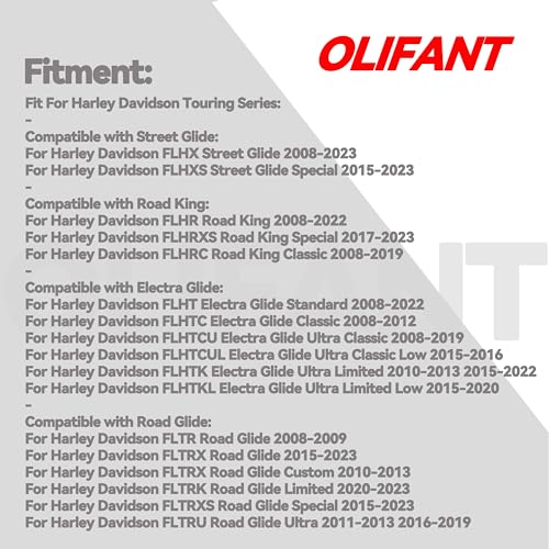 OLIFANT Front Rear Brake Pads For Harley Davidson 2008-2023/Street Glide/Road King/Electra Glide/Road Glide/CVO/Trike Series Sintered Copper brake Pad Set - Image 2