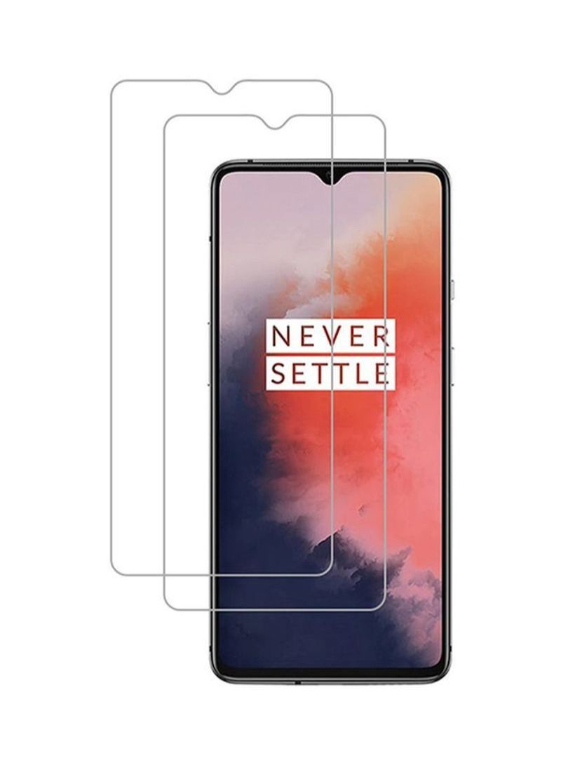 BORTONY 2-Piece Max Shieldz Tempered Glass Screen Protector for OnePlus 7T Clear - Image 1