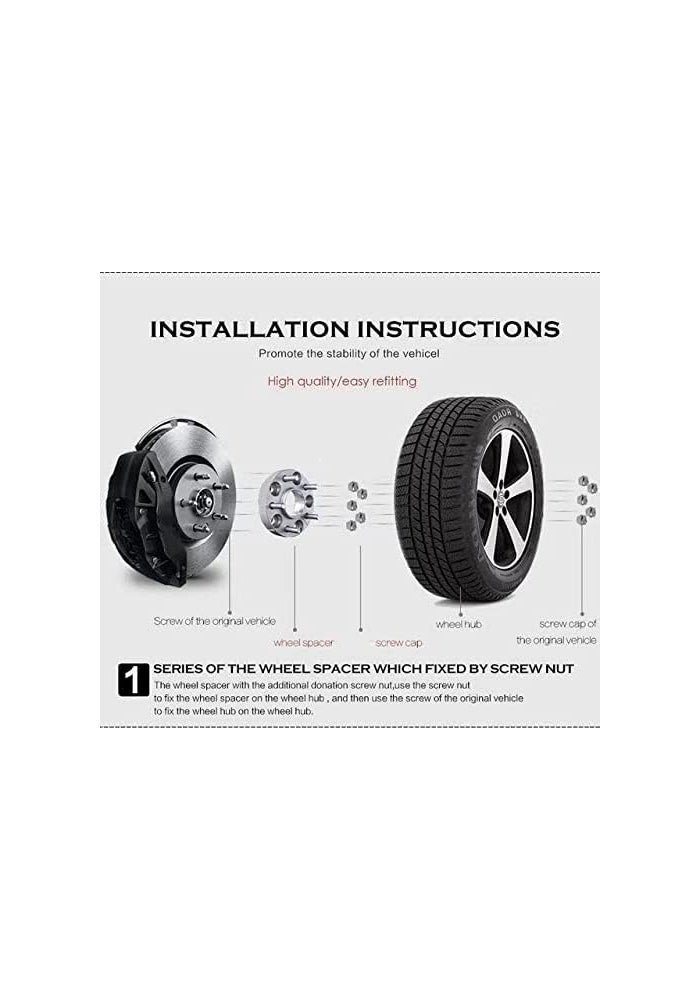 Wivplex 2-Piece Wheel Spacer Adapter Set - Image 4