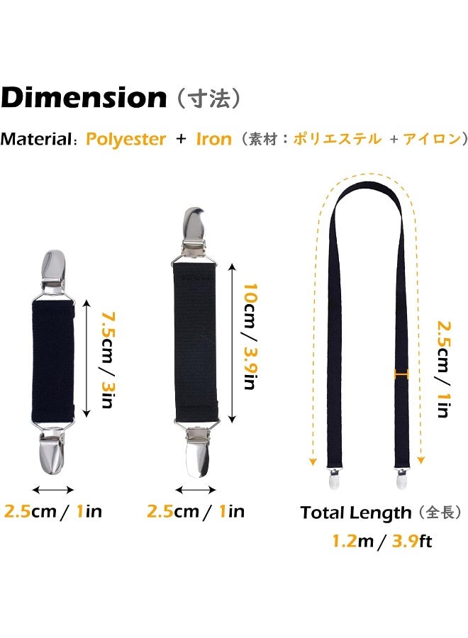 TRIWONDER TRIWONDER Mitten Clips Elastic Anti Lost Mitten Strap Stainless Steel Gloves Clips Strap for Kids Toddler Teen Adults  - Image 2