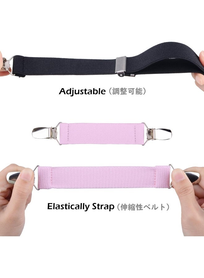TRIWONDER TRIWONDER Mitten Clips Elastic Anti Lost Mitten Strap Stainless Steel Gloves Clips Strap for Kids Toddler Teen Adults  - Image 4