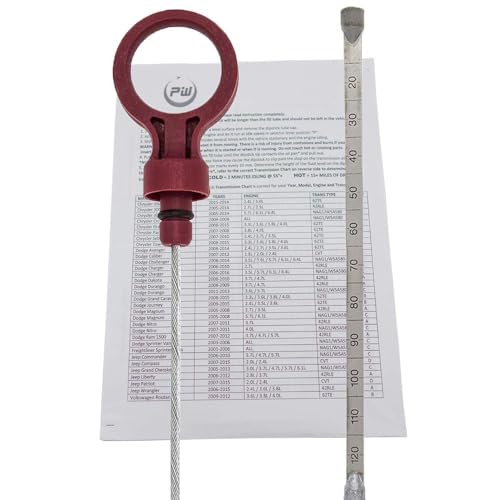 POWERWORKS Automatic Transmission Dipstick for Chrysler Jeep Dodge - Level Tool with Directions Check auto Trans Fluid Oil Level -Dealer #s : 8863B, 9336, 9336A, 42RLE, NAG1, 62TE 2.7 3.5 3.6 3.7 5.7 6.1 6.4 - Image 2