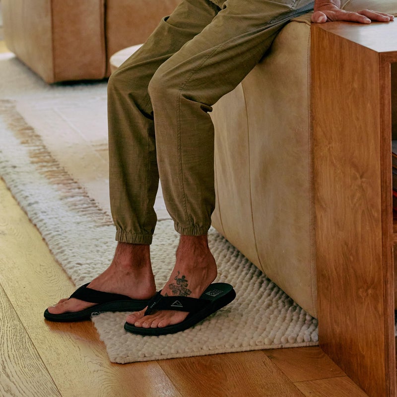 Reef Phantoms Mens Beach Flip Flop, Water Friendly, Soft and Supportive Molded Footbed, Tan/Tan, 6 - Image 3