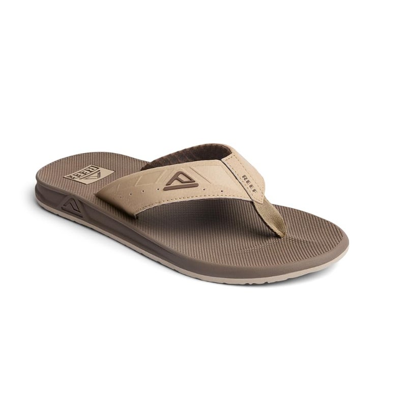 Reef Phantoms Mens Beach Flip Flop, Water Friendly, Soft and Supportive Molded Footbed, Tan/Tan, 6 - Image 4
