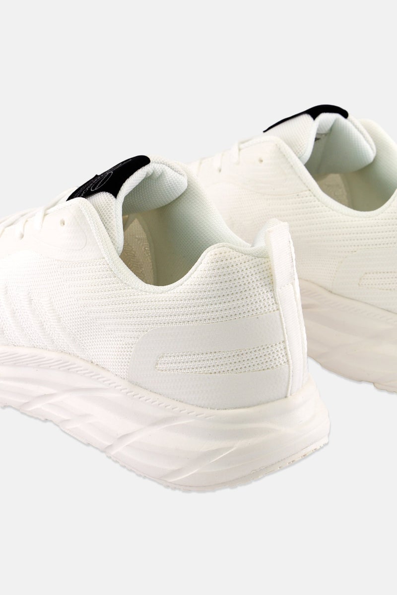 CROSSHATCH أحذية تدريب للرجال من لينارت، مزودة بأربطة، بيضاء - Image 3