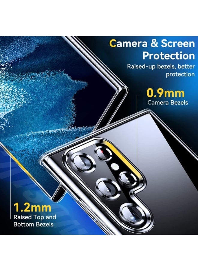 Clear Magnetic Case for Samsung Galaxy S25 Ultra, Camera Protection Cover, Wireless Charging Compatible,Acrylic Hard Back Case for samsung s25 ultra (Samsung Galaxy S25 Ultra) - Image 4