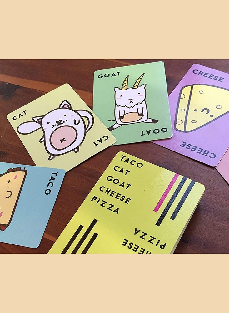 Taco Cat Goat Cheese Pizza Social Card Game For Children  - Image 3