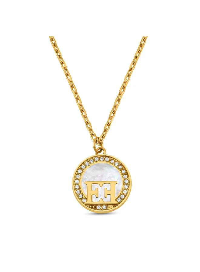 إسكادا Hannah Gold Plated 316L Stainless Steel Pendant Necklace for Women, 450mm