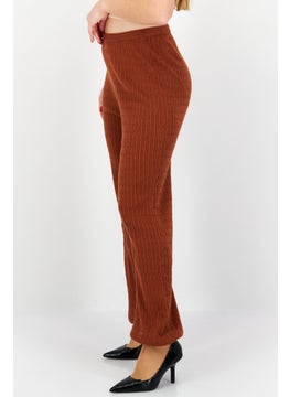 BB Dakota by Steve Madden Women Knitted Pull-On Jogger Pants, Brown  - Image 3