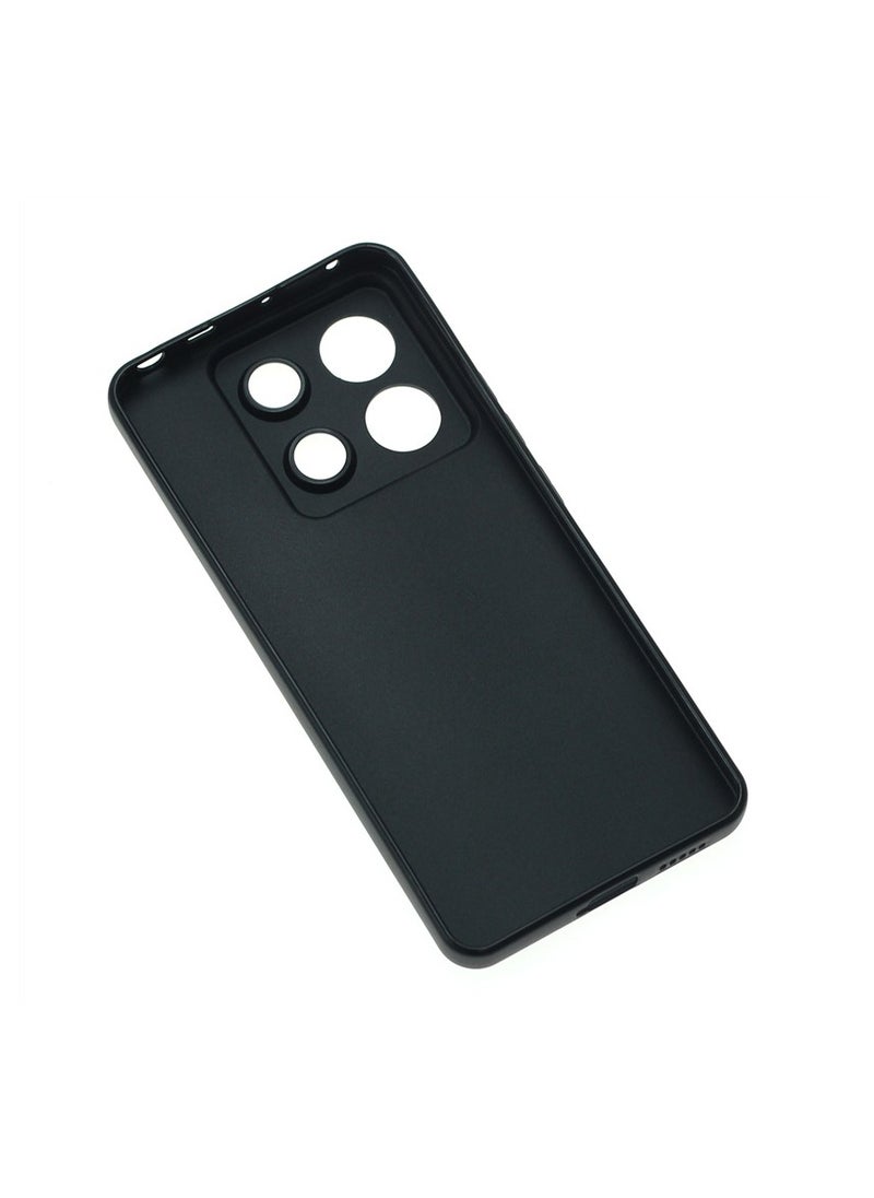 Generic Xiaomi Redmi Note 13 Pro 5G Black Mobile Phone Case Cover, Soft Back Cover + Frosted Design + Raised Full Camera Protection  - Image 2