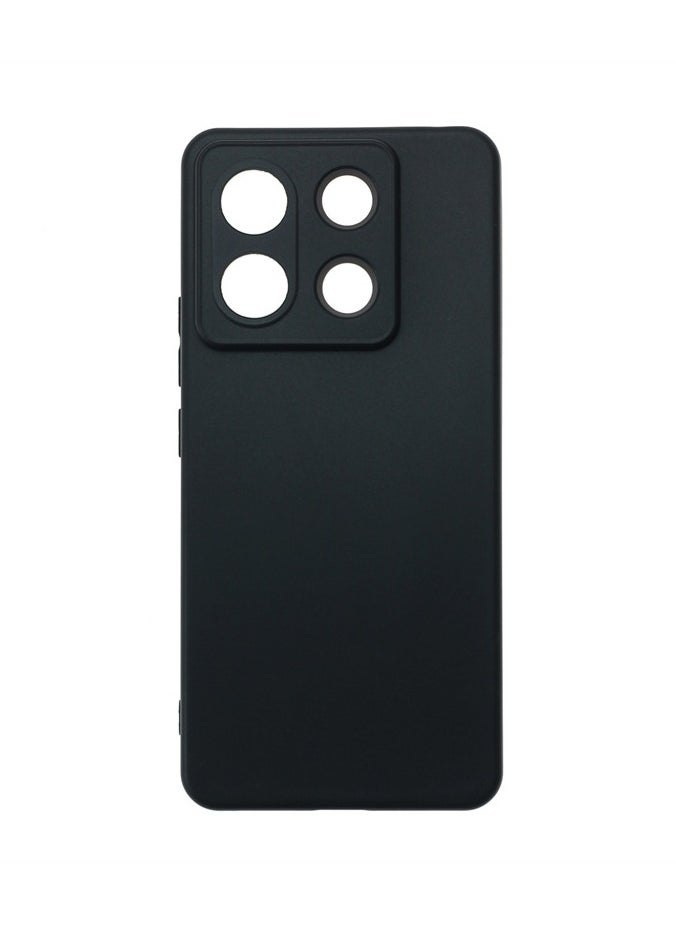 Generic Xiaomi Redmi Note 13 Pro 5G Black Mobile Phone Case Cover, Soft Back Cover + Frosted Design + Raised Full Camera Protection  - Image 1