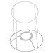 Milisten Milisten DIY Lampshade Frame Cage Lamp Shade Farmhouse Metal Iron Lampshade Bracket Replacement Wire Bulb Guard Holder  - Image 2