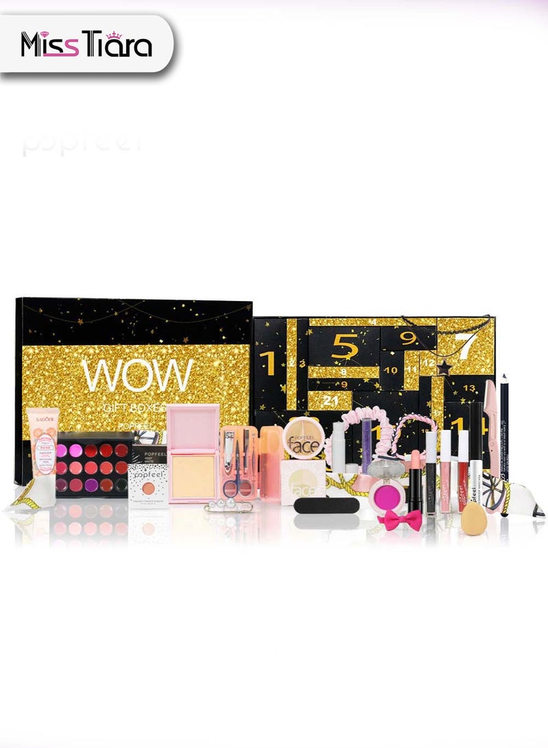 MissTiara All In One Makeup Kit for Women, Full Cosmetic Makeup Starter Set, Travel Makeup Palette with Eyeshadow, Foundation, Lip Gloss for Teenage & Adults - Image 2