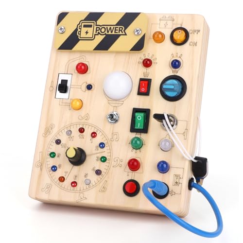 Grarain Busy Board for Toddlers - Montessori Educational Toy for 1-3 Year Old Boys & Girls | Travel-Friendly Sensory Learning Activity | Ideal for Kids with Autism(Clocks Busy Board) - Image 1