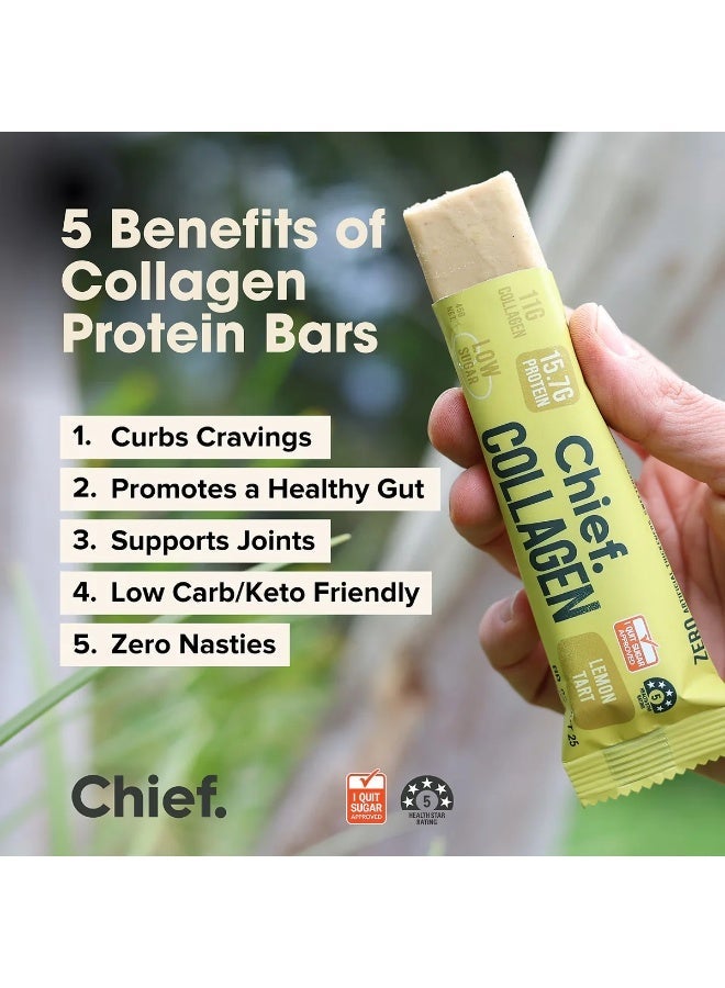Chief Collagen Protein Bars – Lemon Tart (12 Bars) - Image 3