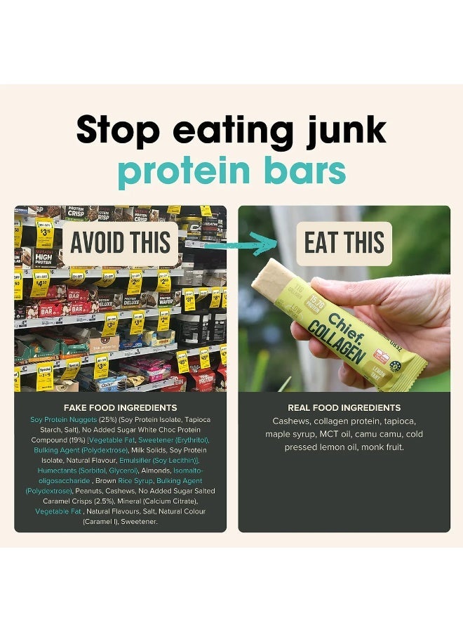 Chief Collagen Protein Bars – Lemon Tart (12 Bars) - Image 5