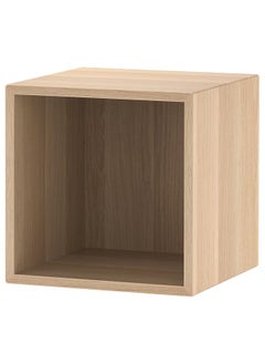 Zaboon Cabinet, White Stained Oak Effect, 35X35X35 Cm  - Image 1