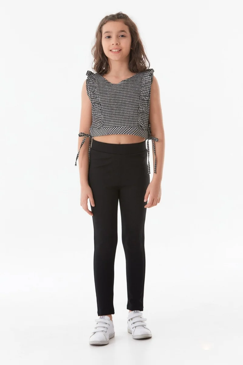FullaModa FullaModa Steel Fabric High Waist Girls' Tights