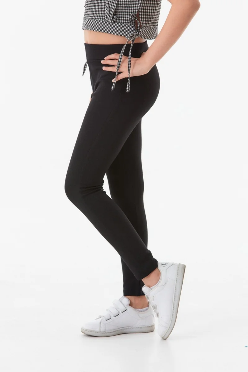 FullaModa FullaModa Steel Fabric High Waist Girls' Tights