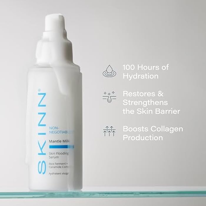 SKINN Mantle Milk Skin Flooding Serum - Restores Moisture & Strengthens the Skin Barrier - Collagen Boosting Skincare for Smooth, Plump & Hydrated Skincare - Anti-Aging Hyaluronic Acid Moisturizer - Image 3