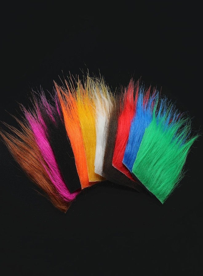 Tigofly 10 pcs 8X8cm 10 Colors Furabou Long Hair Craft Fur Synthetic Fiber Streamer Tail Wing Fly Fishing Tying Materials - Image 4