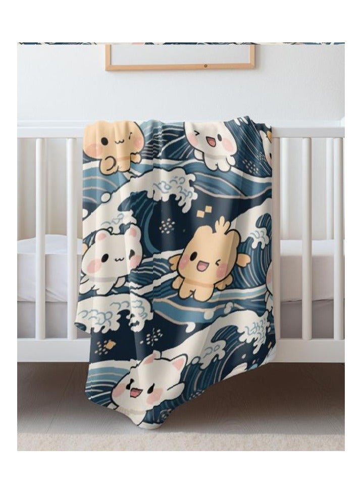 general Flannel thin blanket (warm and comfortable, suitable for sleep, gaming, dust removal and sandproof) 150cm*200cm - 904 - Image 1