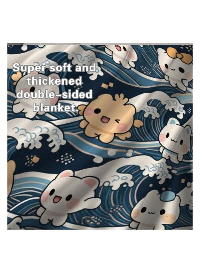general Flannel thin blanket (warm and comfortable, suitable for sleep, gaming, dust removal and sandproof) 150cm*200cm - 904 - Image 4
