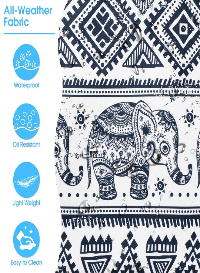 oscaurt Beach Bags for Women Large Waterproof Sandproof Beach Tote Swim Pool Bag with Zipper for Travel Vacation Essentials, Elephant, L 码（大码）, Tote Bag - Image 3