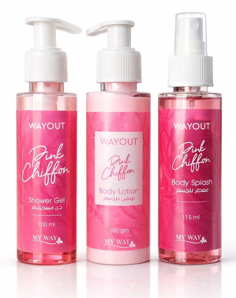 My Way Care Set For Softness And Fragrance Of The Body, 3 pieces: lotion, shower, and splash