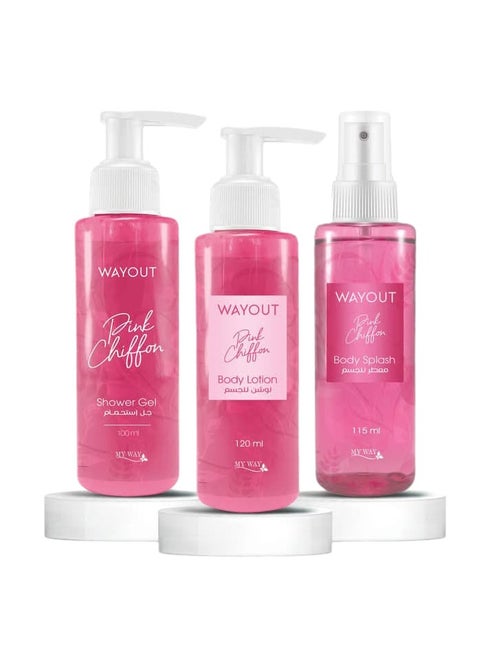My Way Care Set For Softness And Fragrance Of The Body, 3 pieces: lotion, shower, and splash