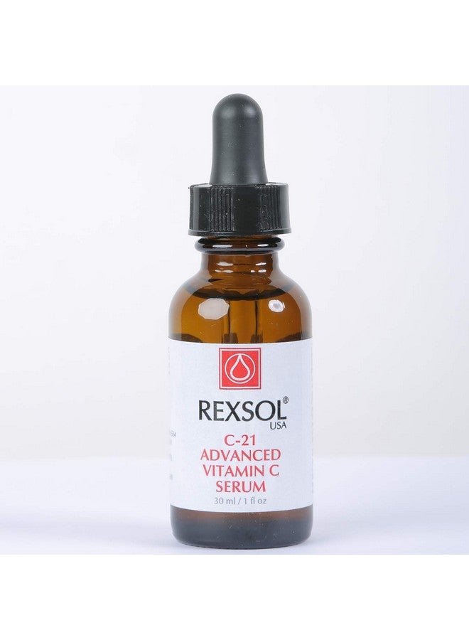 REXSOL 21% ADVANCED VITAMIN C SERUM | ORGANIC VITAMIN C SERUM FOR FACE | NATURAL VITAMIN C SERUM & DARK SPOT CORRECTOR FOR FACE. (30 ml / 1 fl oz) - Image 5