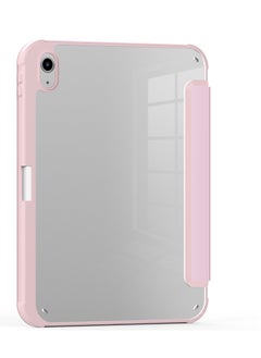 Terra Cover for iPad Terra 10.2/10.5 inch 2017/2019/2020/2021 with smart pen holder slim smart cover with kickstand pink/transparent  - Image 2