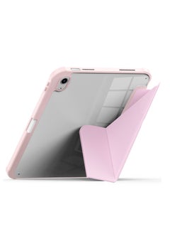 Terra Cover for iPad Terra 10.2/10.5 inch 2017/2019/2020/2021 with smart pen holder slim smart cover with kickstand pink/transparent  - Image 3