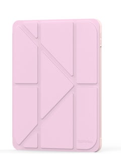 Terra Cover for iPad Terra 10.2/10.5 inch 2017/2019/2020/2021 with smart pen holder slim smart cover with kickstand pink/transparent  - Image 4