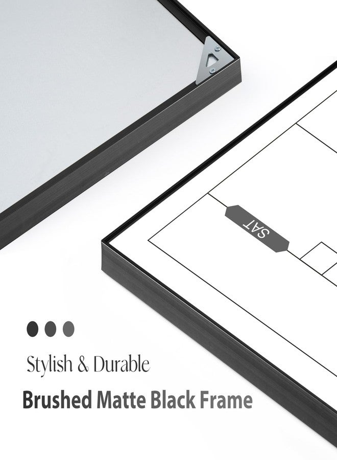 ARCOBIS Dry Erase Calendar for Wall, 36" x 24" Magnetic Monthly White Board Calendar Dry Erase, Hanging Whiteboard Planner for School, Home, Office, Black Frame - Image 4