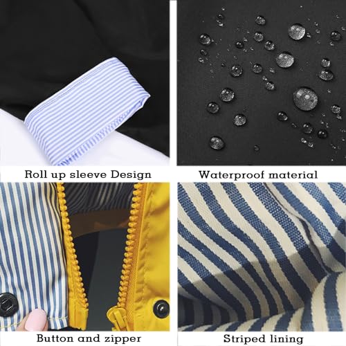 Arthas Women's Lightweight Rain Jacket Waterproof Breathable Raincoat with Hood Active Outdoor Hooded Windbreaker Trench Coats - Image 5