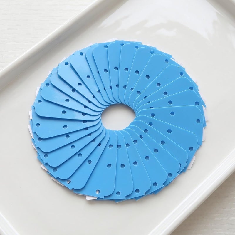 Artibetter 60pcs Wigs Adhesive Tape: Hairpiece Toupees Tape - Lace Bonding Tabs - Breathable Hairpiece Tabs - Blue Liner Hair Piece Strips for Professional Stylists (Triangle) - Image 5