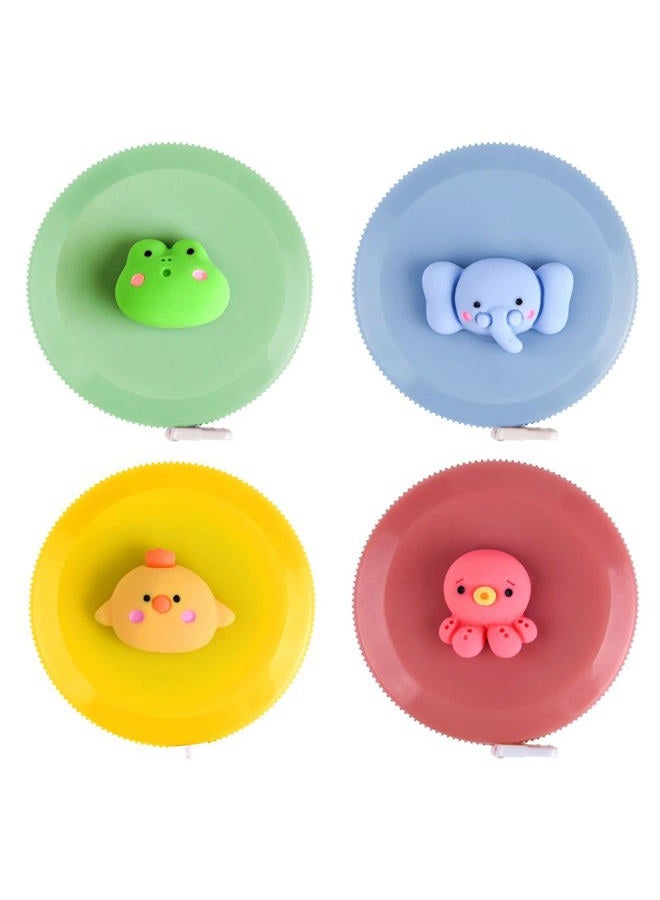 ASTARON 4 Pcs Soft Measuring Tape for Body Measurements Retractable，Cute Tape Measures Tailor Measuring Tape for Sewing 60 In / 1.5 M Tailors Measure Tape with Fractions Measure Ruler for Sewing - Image 1