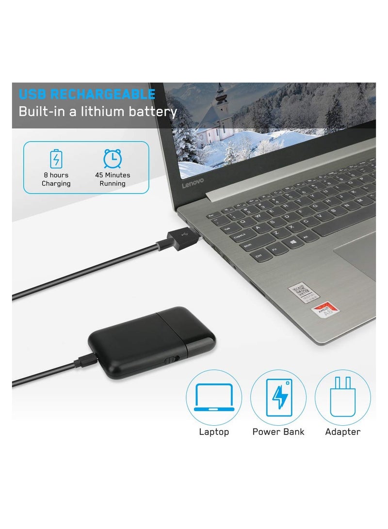 SOLARAE ماكينة حلاقة كهربائية قابلة للشحن عبر USB للرجال، ماكينة حلاقة بدون سلك مع مشذب دقيق قابل للظهور، أداة تجميل محمولة للاستخدام الرطب والجاف لحلاقة وتقليم اللحية. - Image 5