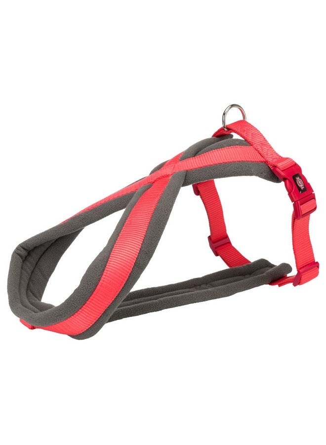 تريكسي حزام تجوال ممتاز للكلاب مصنوع من حشوة من الصوف، قابل للتعديل وخفيف الوزن، حلقة قوية على شكل حرف D تحافظ على الحزام والمقود في مكانهما - مقاس صغير 40-70 سم/20 مم مرجاني