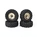 RCAWD 10 Brass Weights Wheels Tires Set Beadlock 7mm Hex RC Crawler Wheels for 124 118 TRX4M SCX24 FCX24 FCX18 AX24 HobbyPlus CR18P FMS Upgrades Parts 63g4pcs55 20mm - Image 3