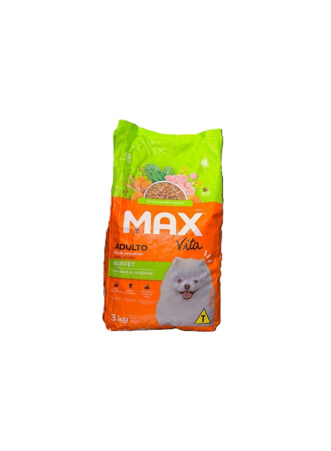 Max طعام الكلاب البالغين ماكس بوفيه فيتا سلالة صغيرة 3 كجم - Image 1