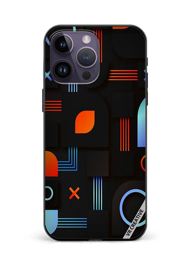 VR CREATIVE Protective Case Cover For Apple iPhone 16 Pro Max Minimal Pattern Design Multicolour