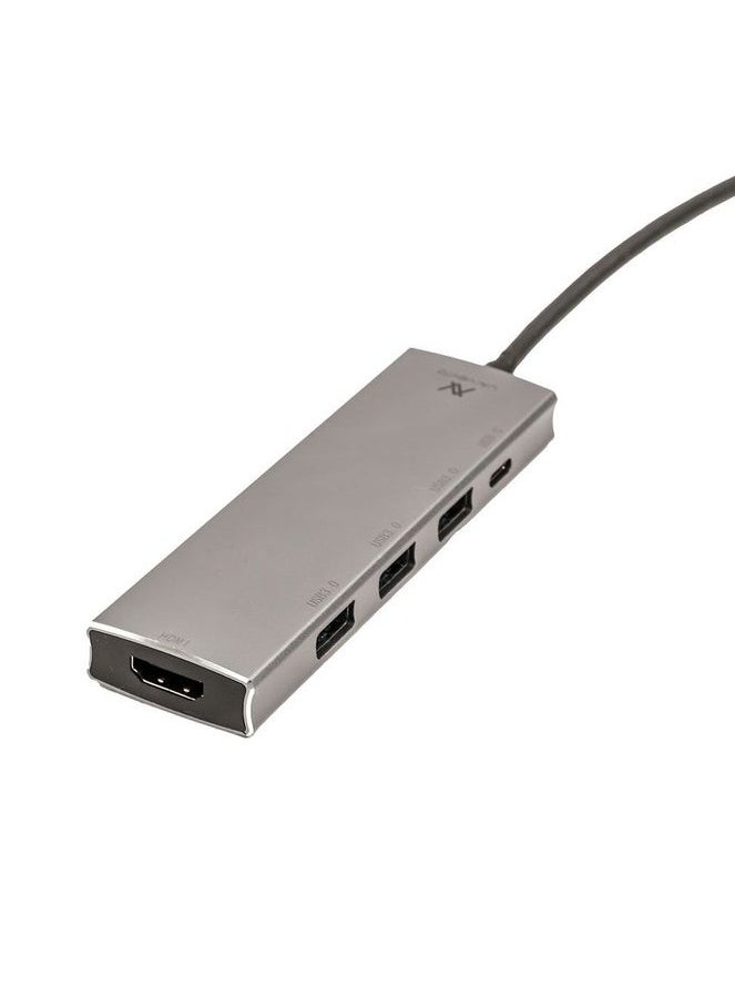 LAVVENTO LAVVENTO Type-C Hub 5in 1 - 3 USB 3.0, HDMI 4K 87W PD Power Output US015  - Image 4