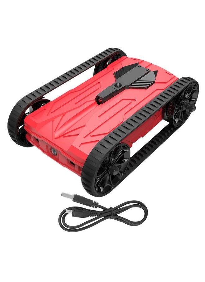 Thoraya RC LED Night Light Remote Control Infrared Race WIFI Tank Model FPV Toy (Red)  - Image 1