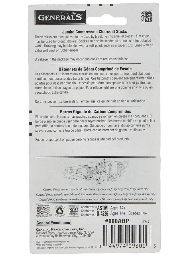 General's General Pencil 960Abp Generals Jumbo Charcoal 3 Asst Stk, 3 Count (Pack Of 1), Multicolor - Image 2