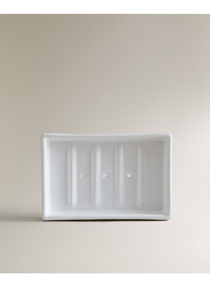 White Ceramic Soap Dish (8.2 x 2.2 x 12.2 Cm) White - pzsku/Z77CF3E5F81ECCD10DF81Z/45/_/1737015430/8507b1b3-3513-4d8a-adba-e7bece675677